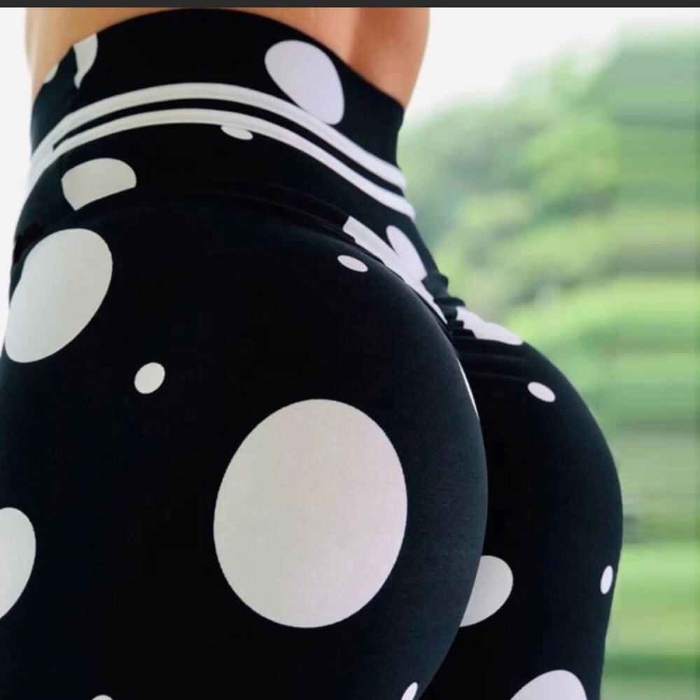 🆕 Booty Lift High Waist Polka Dot Legging - Picture 6 of 10